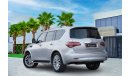 إنفينيتي QX80 Luxury  | 2,642 P.M  | 0% Downpayment | Full Option