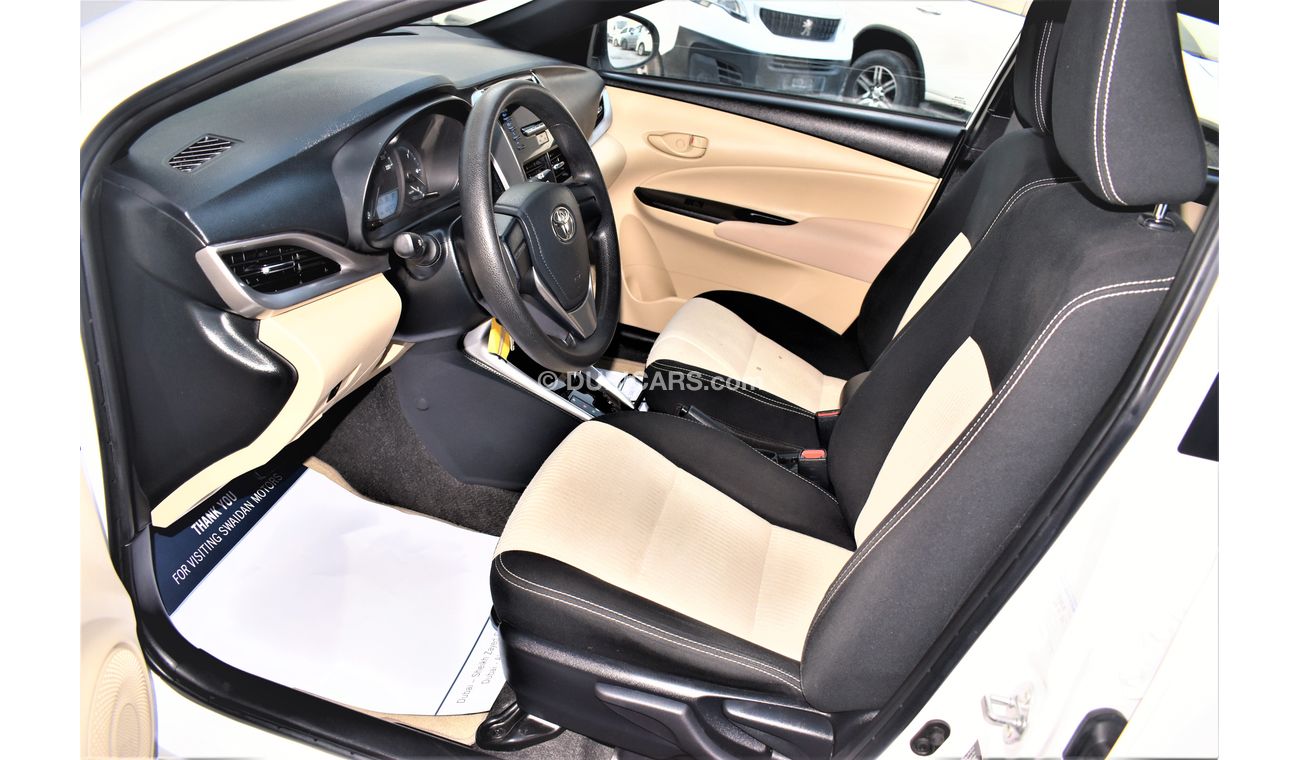 Toyota Yaris AED 639 PM | 1.3L SE HB GCC DEALER WARRANTY