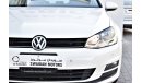 Volkswagen Golf 1.2 TFI SE AUTO 2017 GCC DEALER WARRANTY