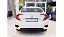 Honda Civic UNDER WARRANTY UNTIL 2023 ( ORIGINAL PAINT ( صبغ وكاله ) AMAZING Honda CIVIC 2019 Model!! in White C