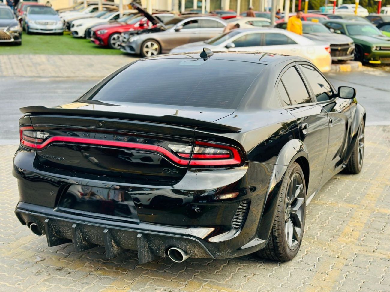 Dodge Charger 5.7L R/T | Monthly AED 1360/- | 0% DP | Widebody Kit | Custom Leather Seats | # 65894