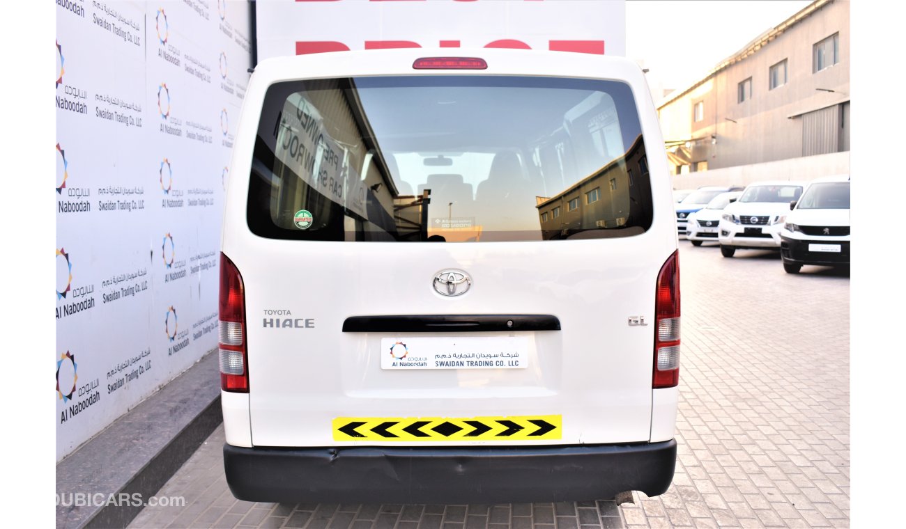 Toyota Hiace AED 1056 PM | 0% DP | 2.7L GL M/T STD GCC WARRANTY