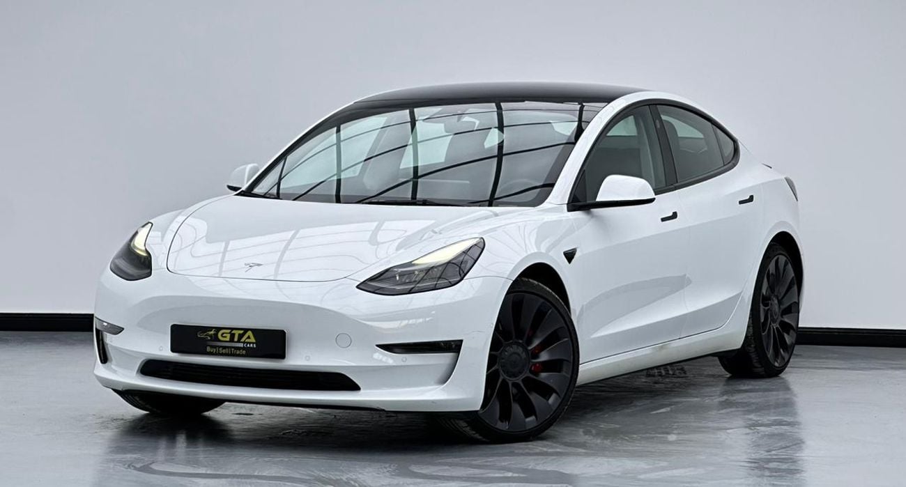 تسلا موديل 3 2022 Tesla Model 3 Performance, March 2026 Warranty, March 2030 Battery Warranty, FSH, GCC