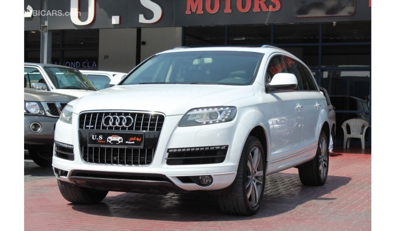 أودي Q7 QUATRO V6 3.0 FULLY LOADED 2015 GCC FSH WITH AGENCY IN MINT CONDITION