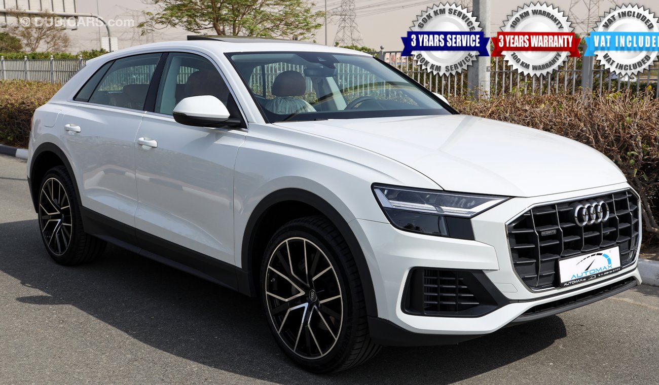 Audi Q8 Quattro 2020, 3.0L V6, 55TFSI, 0km with 3Yrs or 100K km WTY + 60K km SERVS