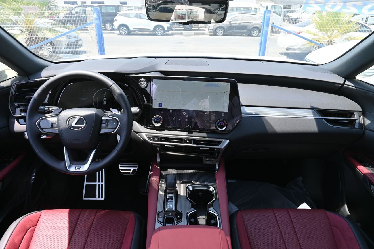 لكزس RX 500h F SPORT PERFORMANCE Lexus RX500h F-Sport 2.4L Turbo + Hybrid, AWD Model 2025 Color White