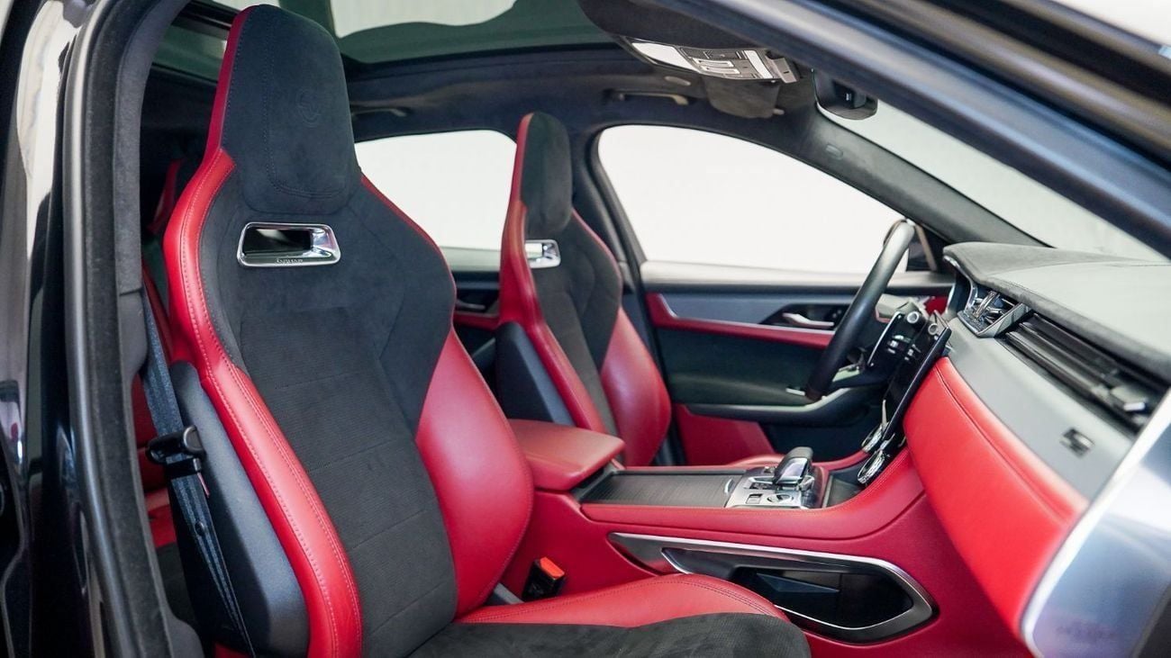 Jaguar F Pace SVR 5.0L Special Offer | AED 4,423 PM | Super Low KM, Warranty, Service Oct 2028 | F Pace P550 SVR