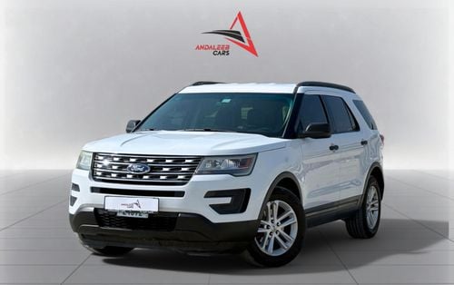 Ford Explorer FWD 3.5L V6 A/T | 2016 | GCC SPECS | WHITE EXTERIOR | AED 870 per month