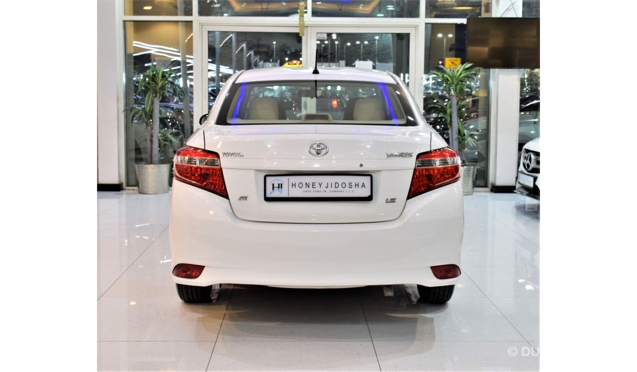 Toyota Yaris ORIGINAL PAINT ( صبغ وكاله ) Toyota Yaris SE 1.5 ( 2015 Model! ) in White Color! GCC Specs