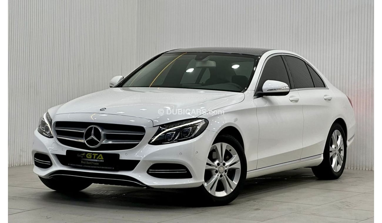 Mercedes-Benz C 200 AMG Pack 2015 Mercedes Benz C200 AMG, Full Mercedes Service History, Full Options, GCC