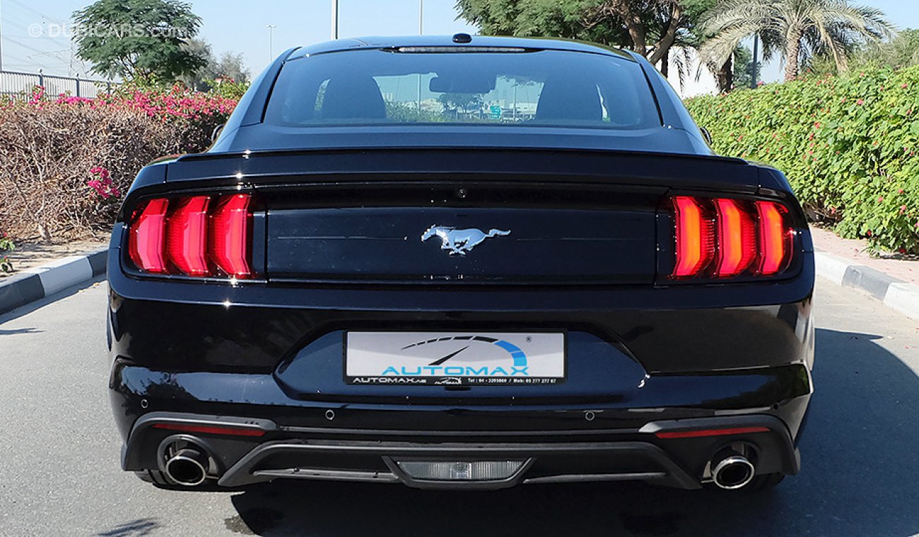 Ford Mustang Ecoboost 2018, GCC, 0km w/ 3 Years or 100K km WTY + 60K km Service from Al Tayer Motors