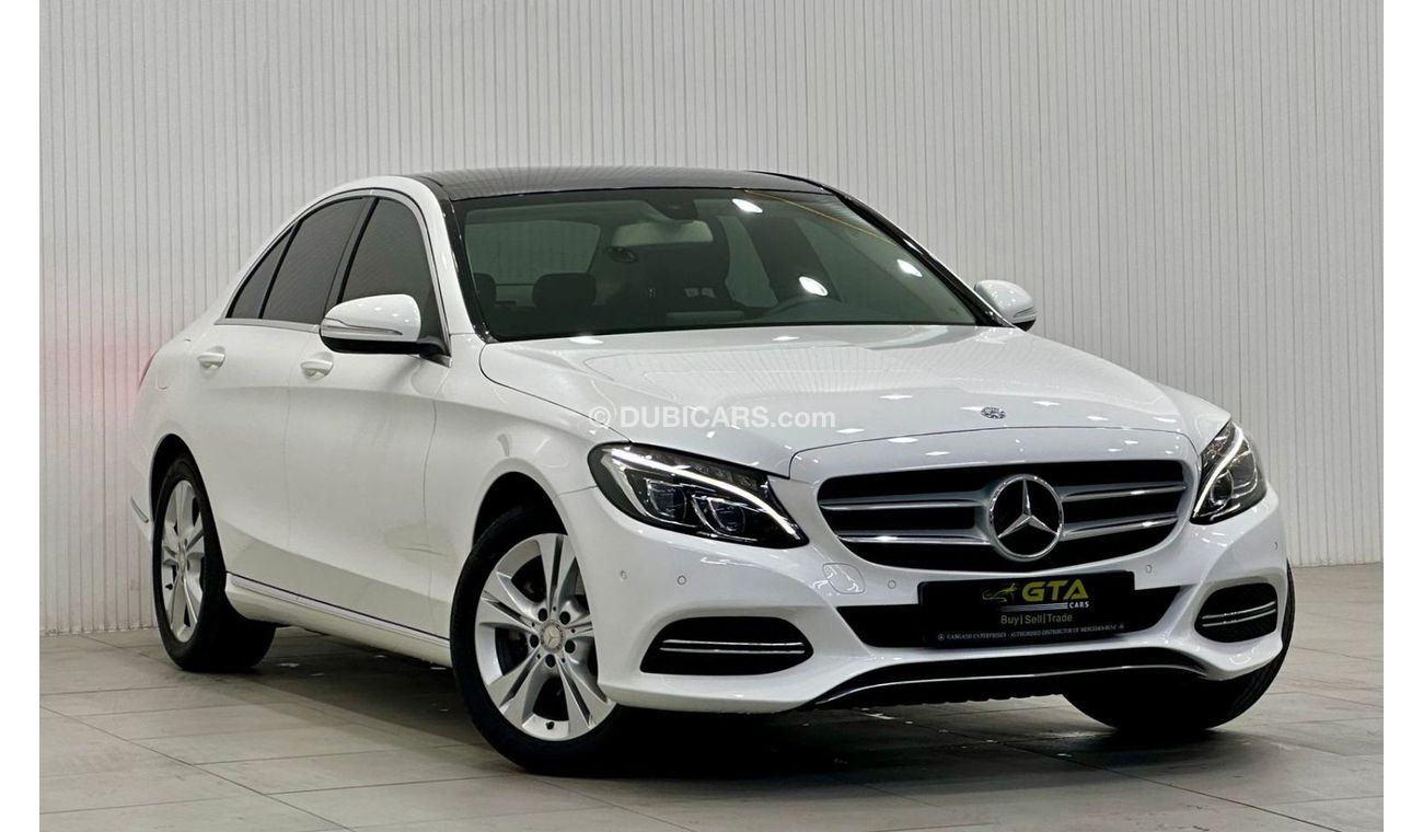 Mercedes-Benz C 200 AMG Pack 2015 Mercedes Benz C200 AMG, Full Mercedes Service History, Full Options, GCC