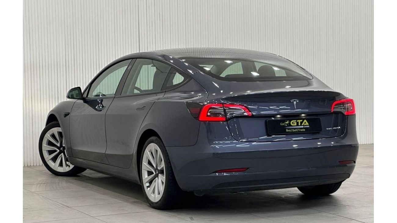 Tesla Model 3 2021 Tesla Model 3 Long Range, 2025 Tesla Warranty, 2029 Tesla Battery + Drive Unit Warranty, GCC