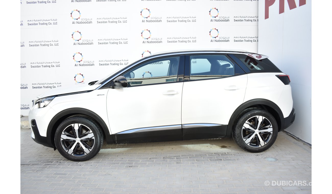 Peugeot 3008 1.6L GT LINE 2019 GCC SPECS WITH AGENCY WARRANTY AND SERVICE CONTRACT UP 2021