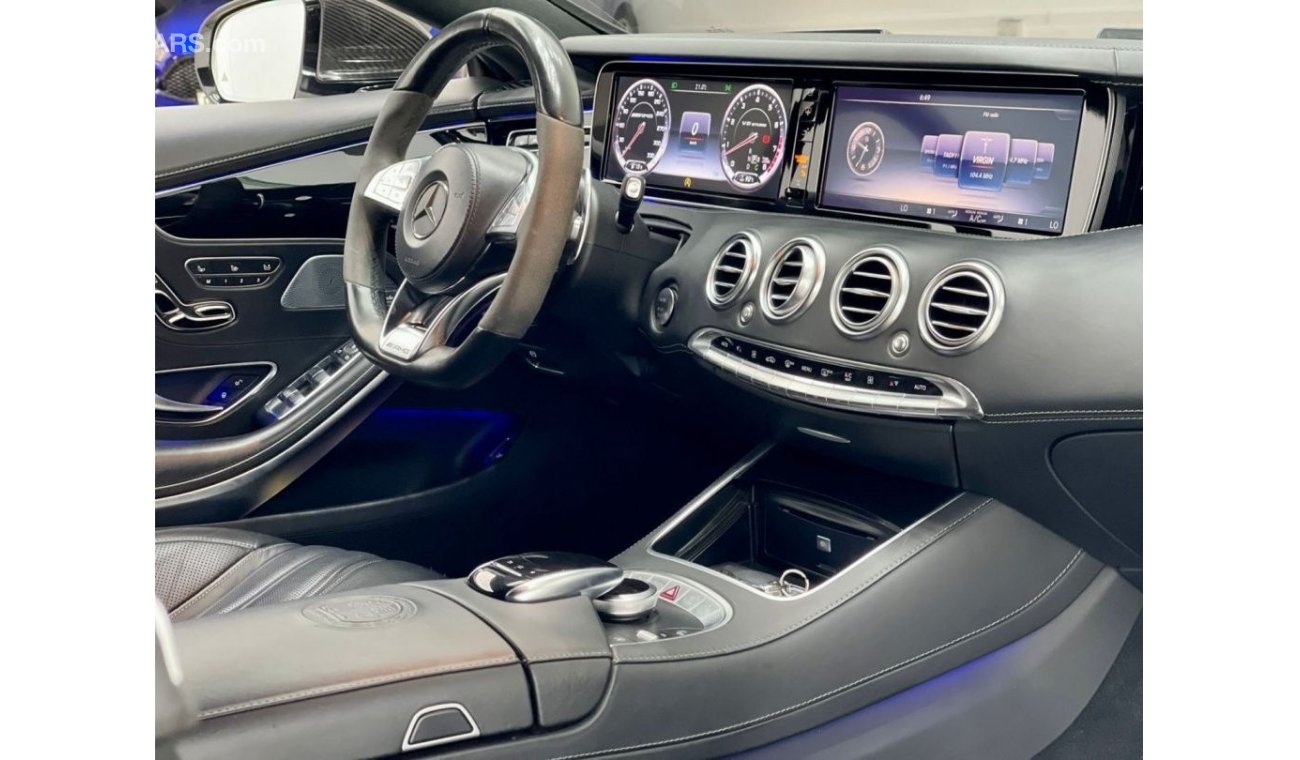 Mercedes-Benz S 63 AMG Coupe 2015 Mercedes S 63 AMG, Service History, Warranty, European Specs