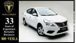 Nissan Sunny SENSORS + CHROME + 1.5L + SV / GCC / 2019 / UNLIMITED MILEAGE WARRANTY + FREE SERVICE / 475 DHS P.M.