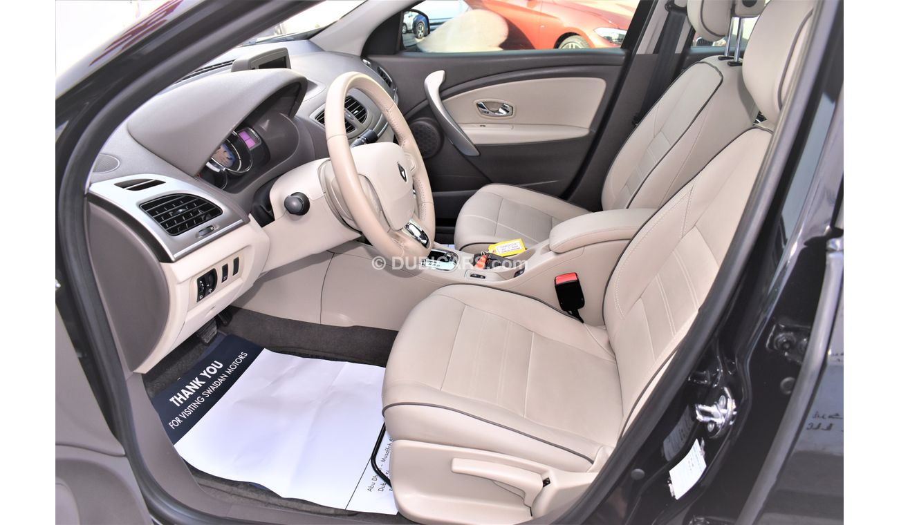 Renault Fluence 2.0L LE 2017 GCC SPECS DEALER WARRANTY WITH NAVIGATION