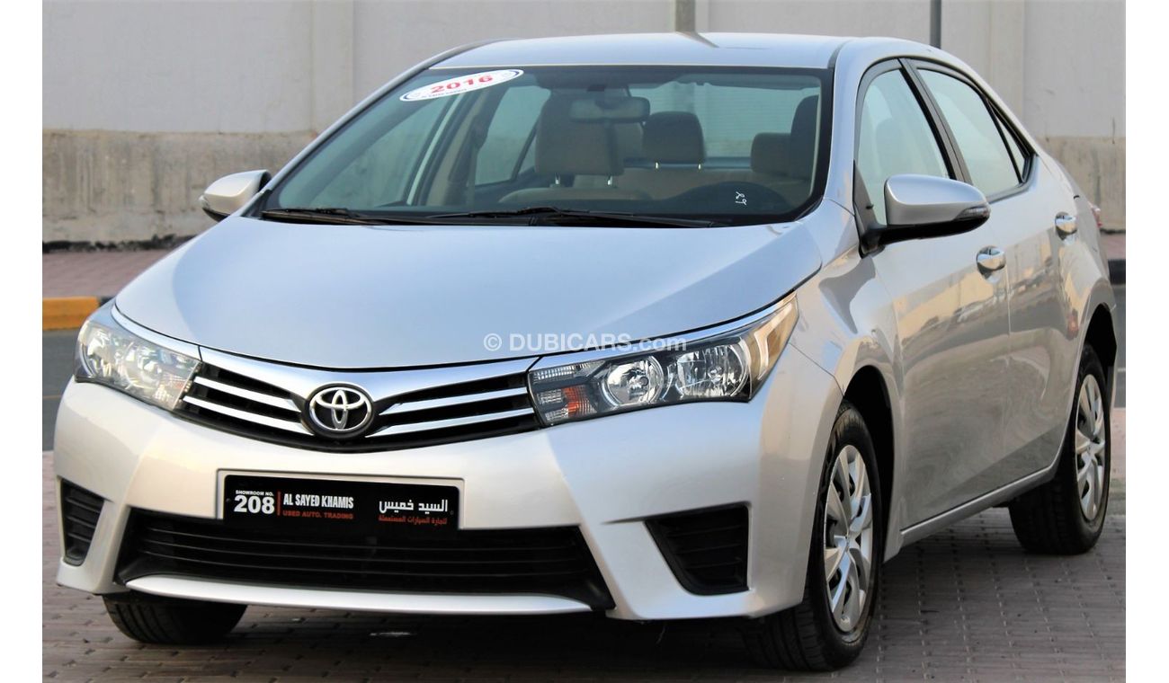 Toyota Corolla Toyota Corolla 2016 1.6 GCC in excellent condition No. 2 accidents, very clean from inside and outsi