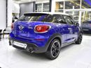 ميني كوبر إس بايسمان EXCELLENT DEAL for our Mini Paceman Cooper S ( 2013 Model ) in Blue Color GCC Specs