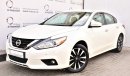 Nissan Altima 2.5L SV 2018 GCC SPECS DEALER WARRANTY