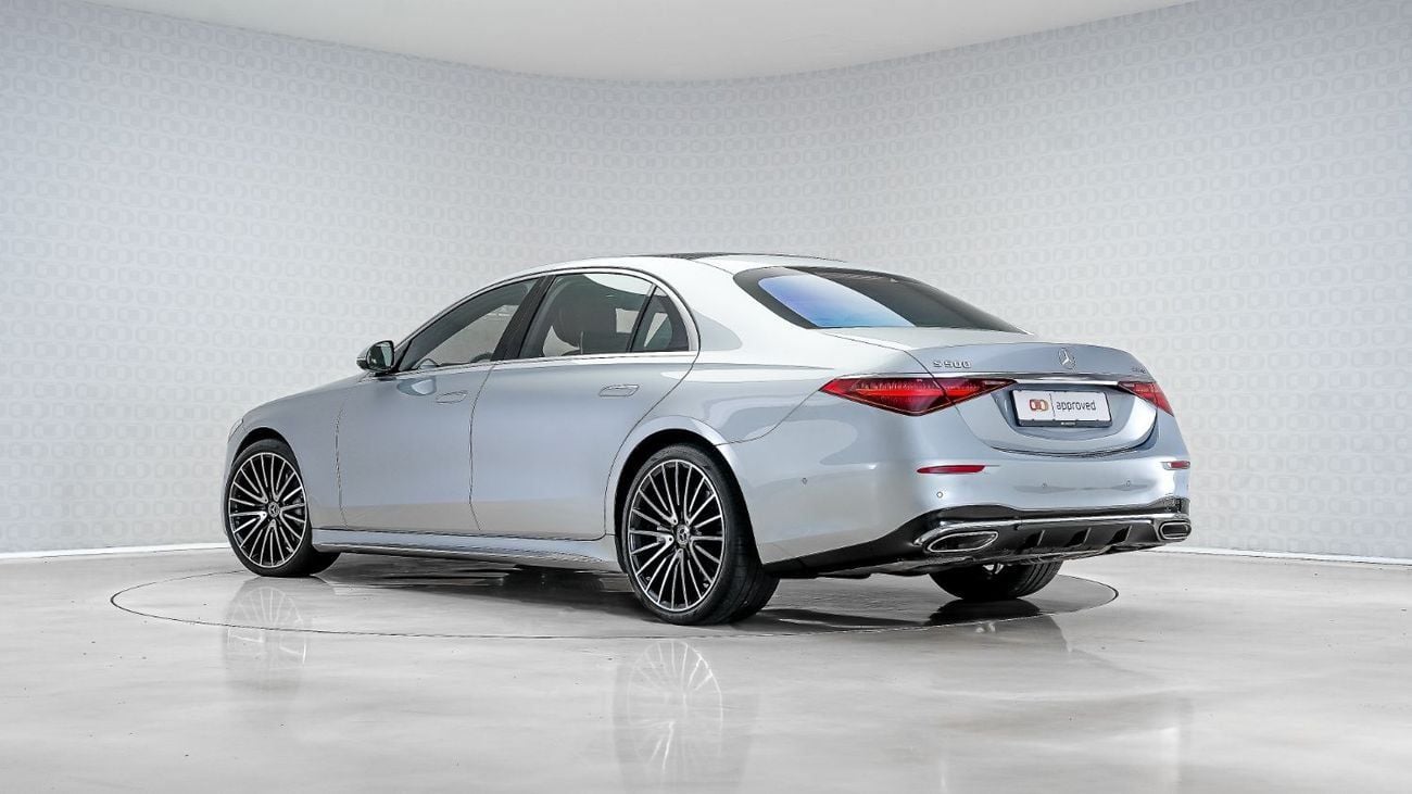 مرسيدس بنز S 500 S 500 AMG Line | AED  6,343 PM | Rear Seat Ent, Warranty 2028, Low KM | Ramadan Offer | GCC