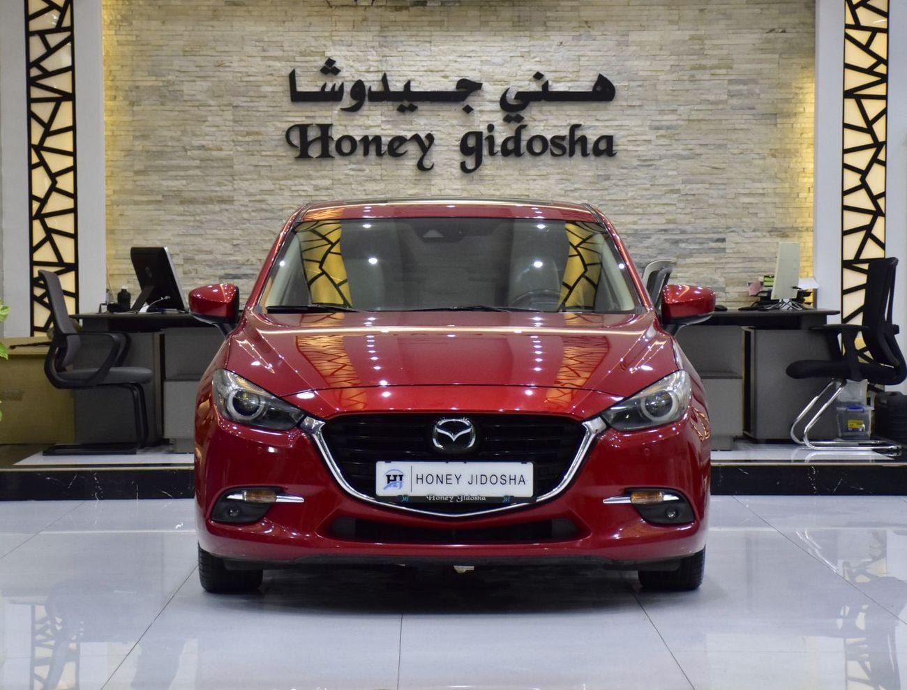Mazda 3 EXCELLENT DEAL for our Mazda 3 ( 2017 Model ) in Red Color GCC Specs