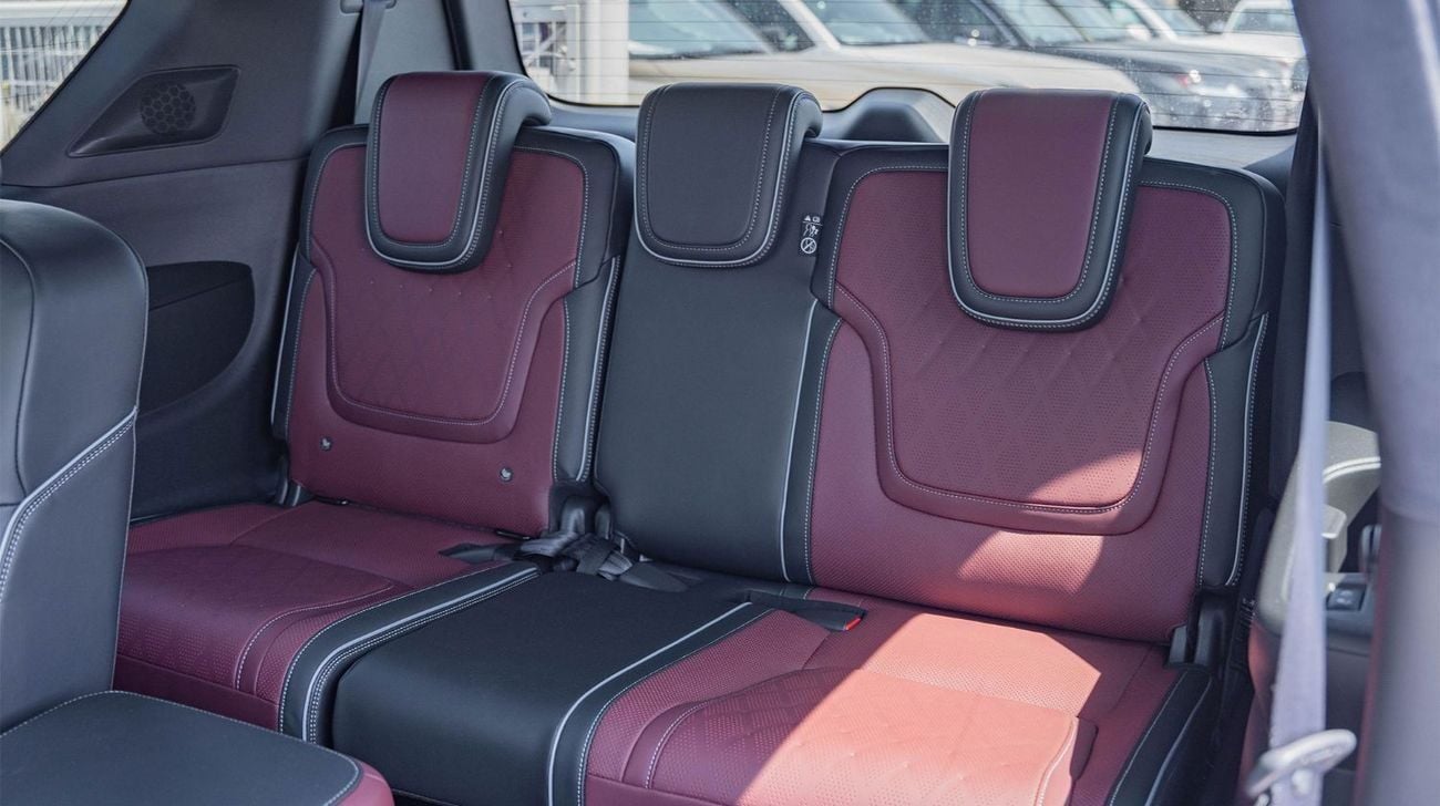 إنفينيتي QX80 AUTOGRAPH CAPTAIN CHAIRS 2026 Infiniti QX80 3.5L AT Petrol with Captain Seat (White-Red)