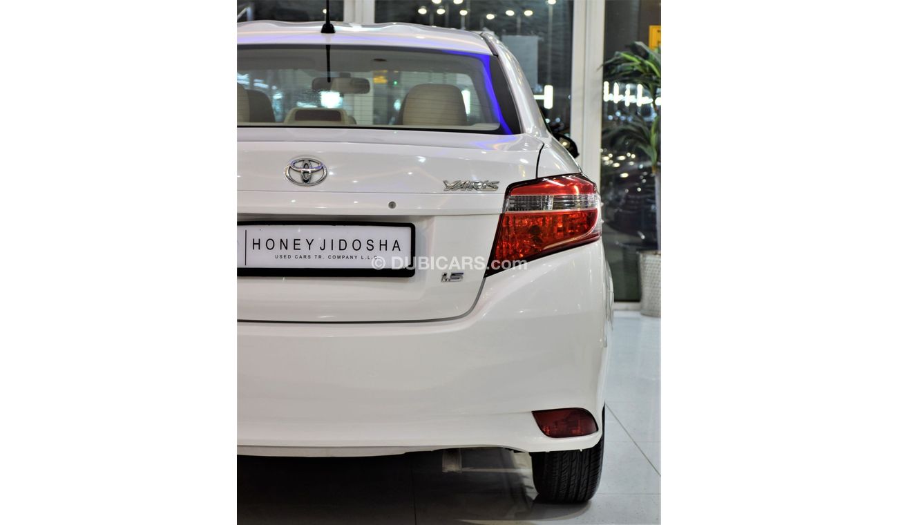 تويوتا يارس ORIGINAL PAINT ( صبغ وكاله ) Toyota Yaris SE 1.5 ( 2015 Model! ) in White Color! GCC Specs
