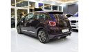 Citroen DS3 EXCELLENT DEAL for our Citroen DS3 ( 2015 Model! ) in Purple Color! GCC Specs