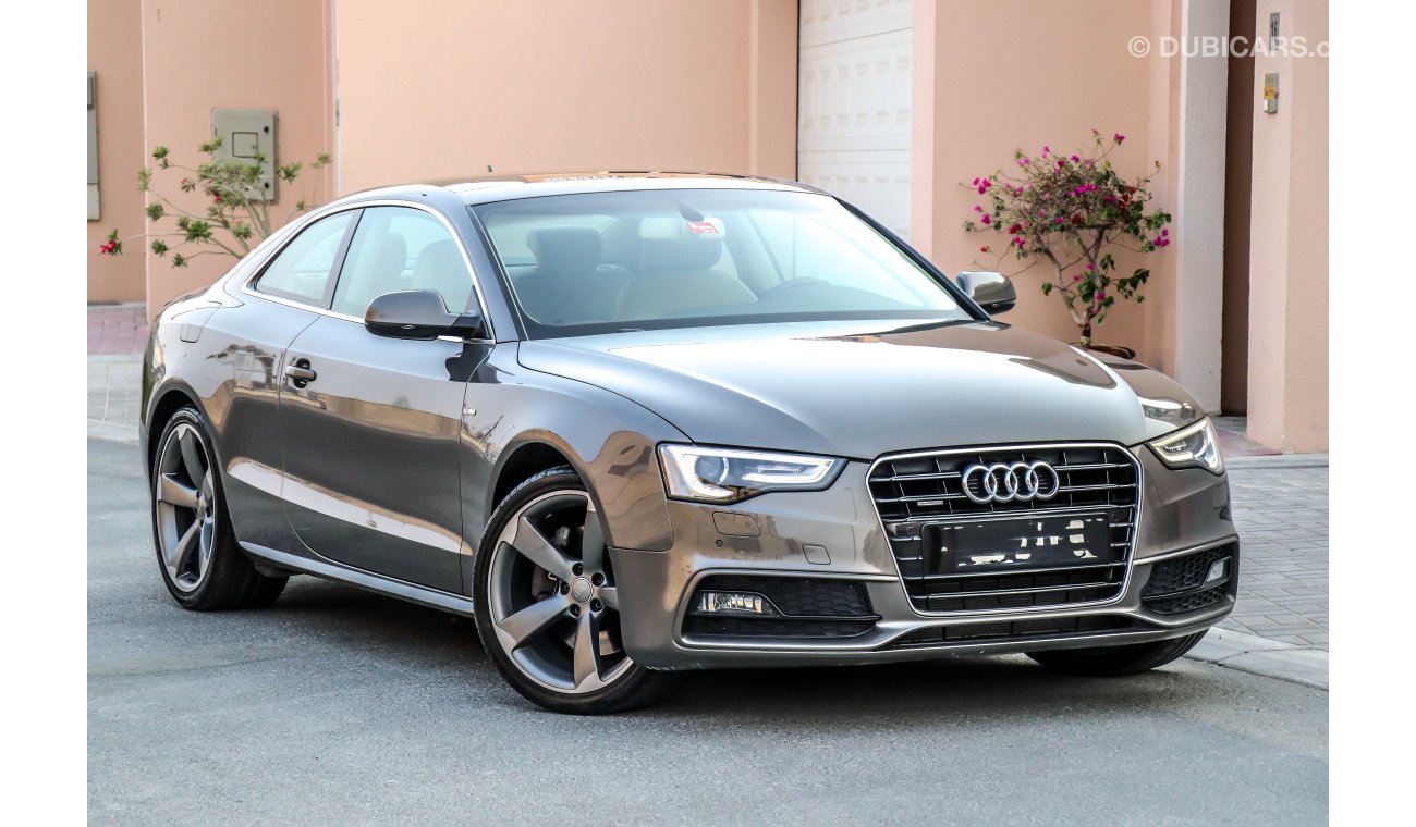 Audi A5 3.0 V6 S-Line 2013 GCC under Warranty with Zero Down-Payment.