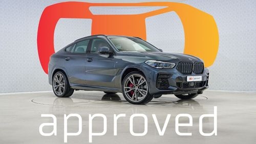 BMW X6 M50i 4.4L | AED 4,620 PM | Warranty February 2026 | GCC
