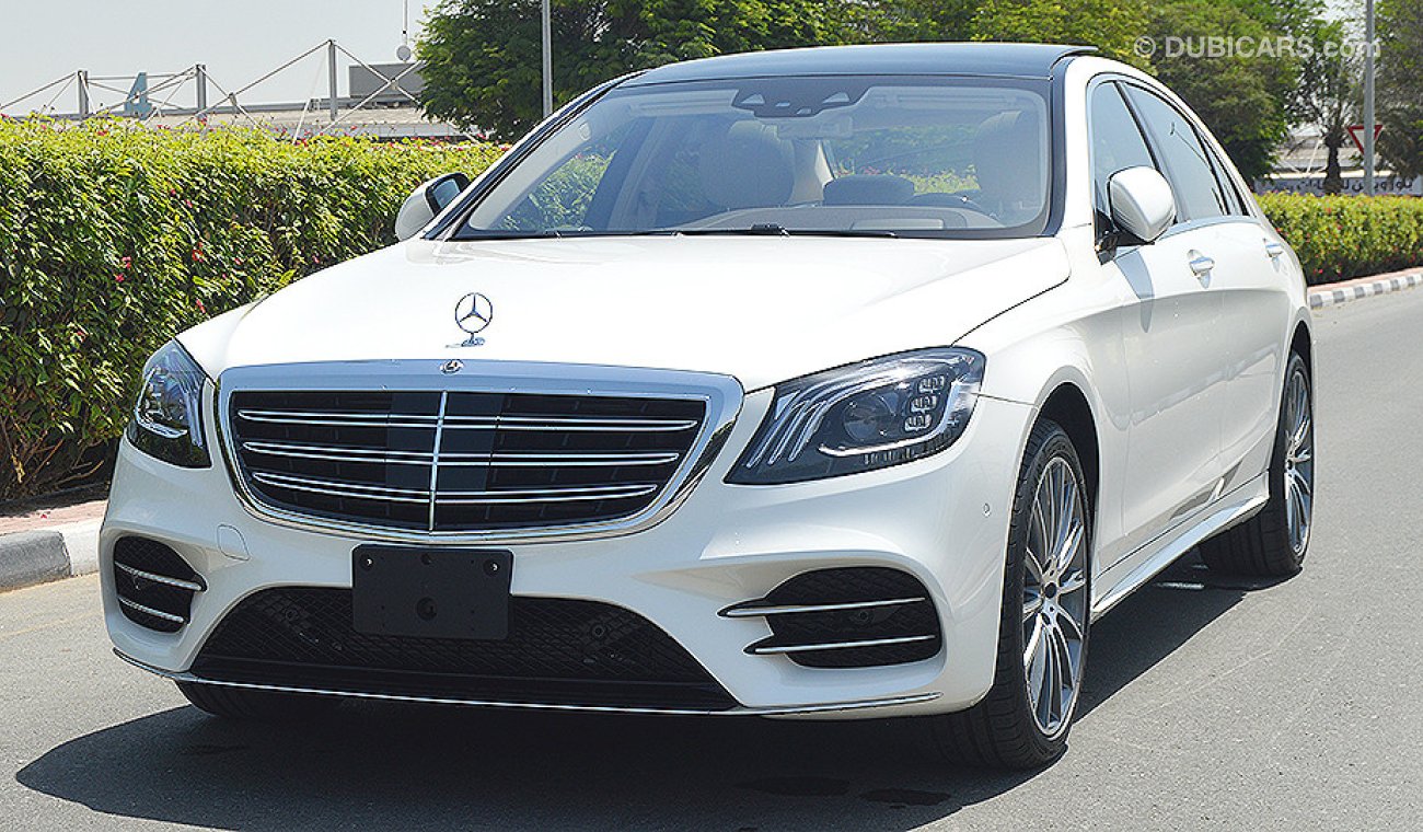 Mercedes-Benz S 560 2018 4MATIC 4.0L V8 0km, GCC Specs with 2 Years Unlimited Mileage Warranty