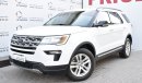 Ford Explorer XLT 3.5 AWD GCC 2018 DEALER WARRANTY