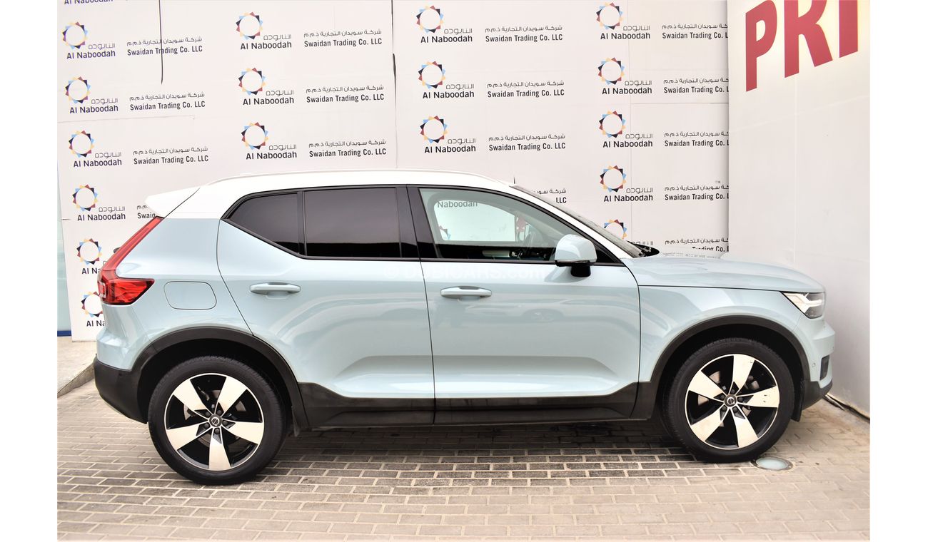 فولفو XC 40 AED 11759 PM | XC 40 T5 MOMENTUM AWD 2.0 AT FULL OPTION 2018 GCC DEALER WARRANTY