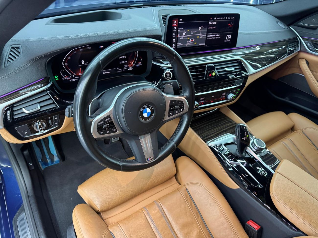 BMW 530i M Sport 2.0L 2022 BMW 530i M-Sport, 2027 BMW Warranty + Service Pack, Excellent Condition, GCC