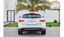 Infiniti QX70 3.7L V6 - FREE 2 Years Warranty - AED 1,547 per month - 0% Downpayment