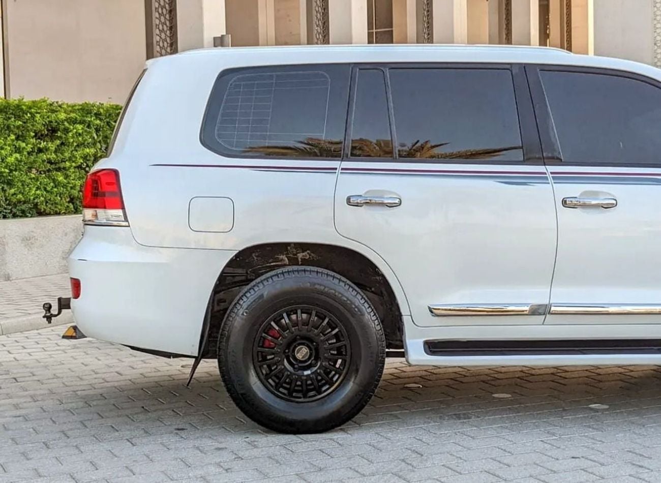 تويوتا لاند كروزر Toyota landcruise 2008Model Facelifted 2021 VXR 4.7L V8 petrol Engine Colour White push start Transm