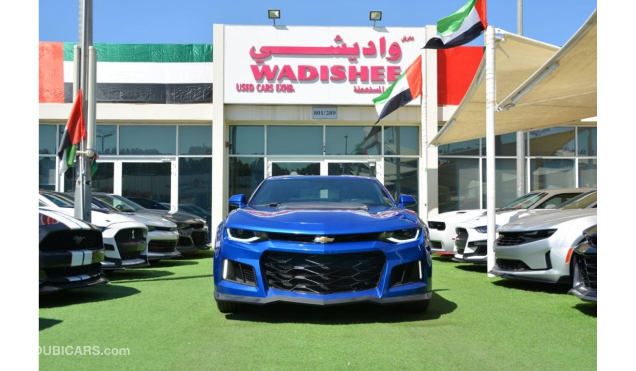 شيفروليه كامارو Chevrolet Camaro RS 2018/ZL1 Kit/Pepsi Blue/Very Good Condition