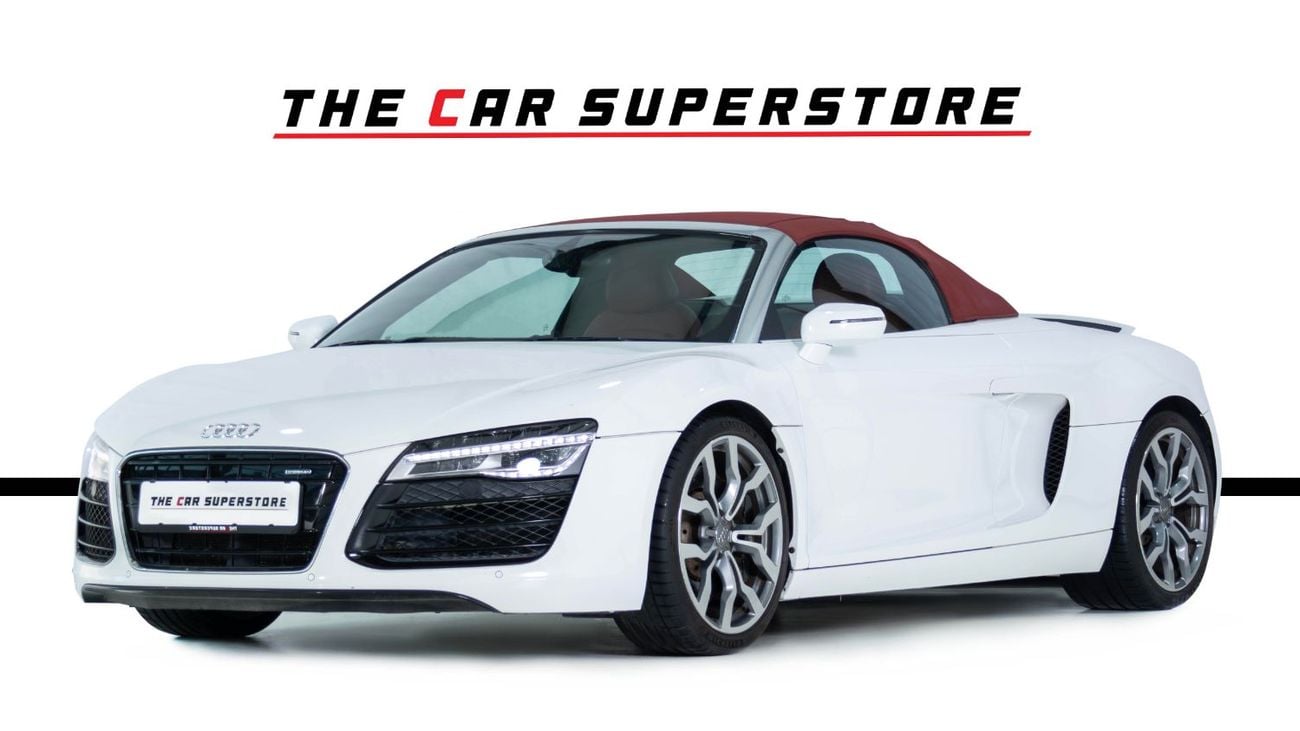 Audi R8 Spyder FSI 4.2L (430 HP) GCC-V8 Naturally Aspirated-Red Interior-Bang Olufsen Sound System