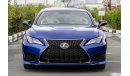 Lexus RC F 472-HP V-8 ENGINE - 2020 - GCC - 4860 AED/