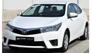 Toyota Corolla Toyota Corolla 2015 GCC SE 1.6 in excellent condition without accidents, very clean from inside and
