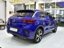 فولكس واجن T ROC EXCELLENT DEAL for our Volkswagen T-ROC R-Line ( 2023 Model ) in Blue Color GCC Specs