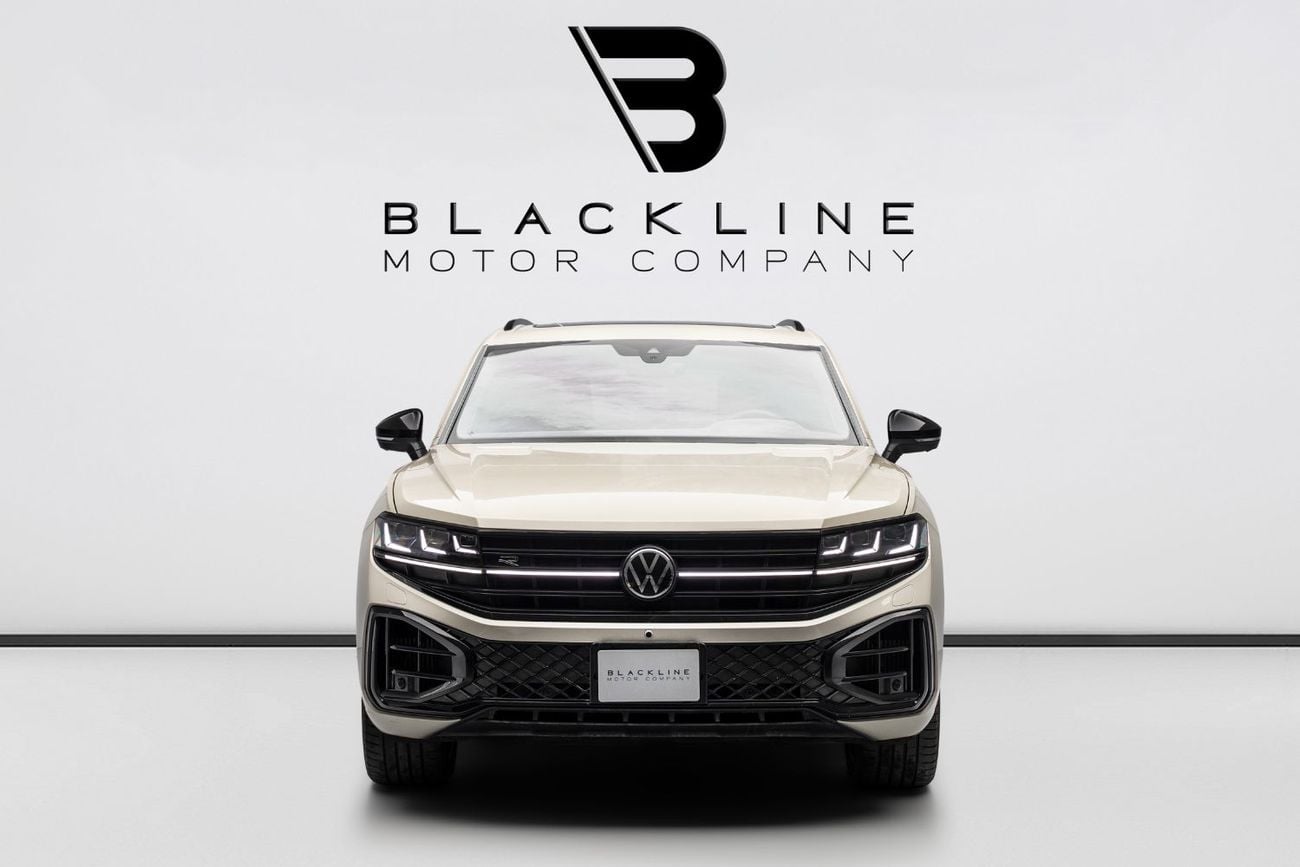 Volkswagen Touareg R-LINE BUY NOW, PAY 2027 | THE BLACKLINE STANDARD | 2029 Volkswagen Warranty + Service Contract, GCC