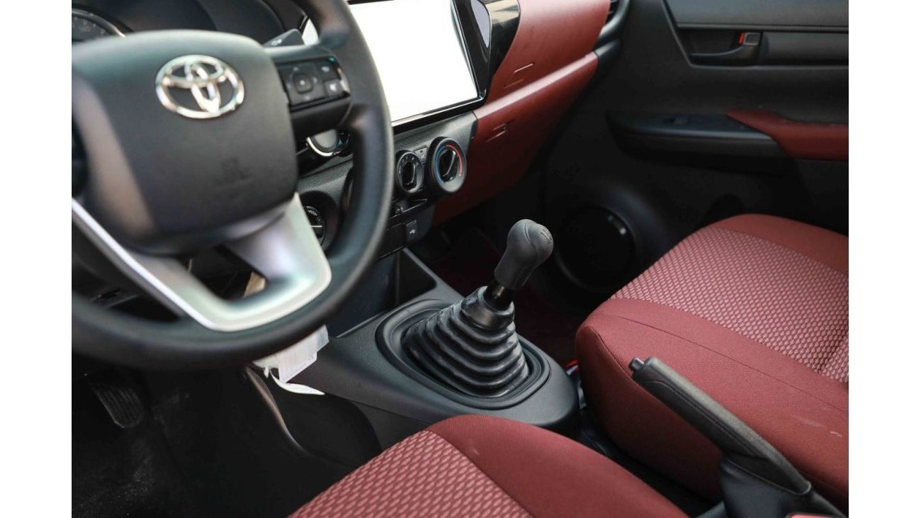 Toyota Hilux 2024 Toyota Hilux 4X4 Singel Cab 2.7 GLX - Super White inside Red | Export Only