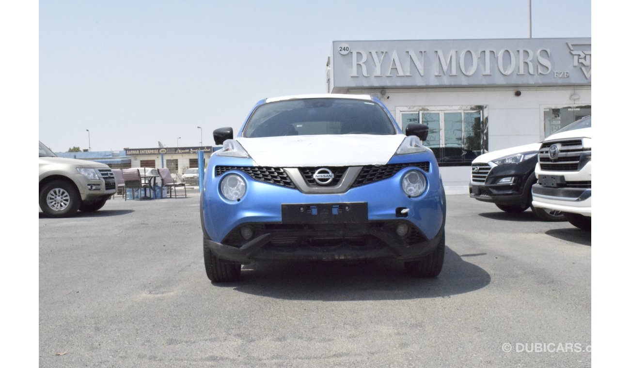 Nissan Juke 1.6 L ENGINE BLUE WITH SUN ROOF AUTOMATIC TRANSMISSION 2019 MODEL 4 DOORS SUV ONLY FOR EXPORT