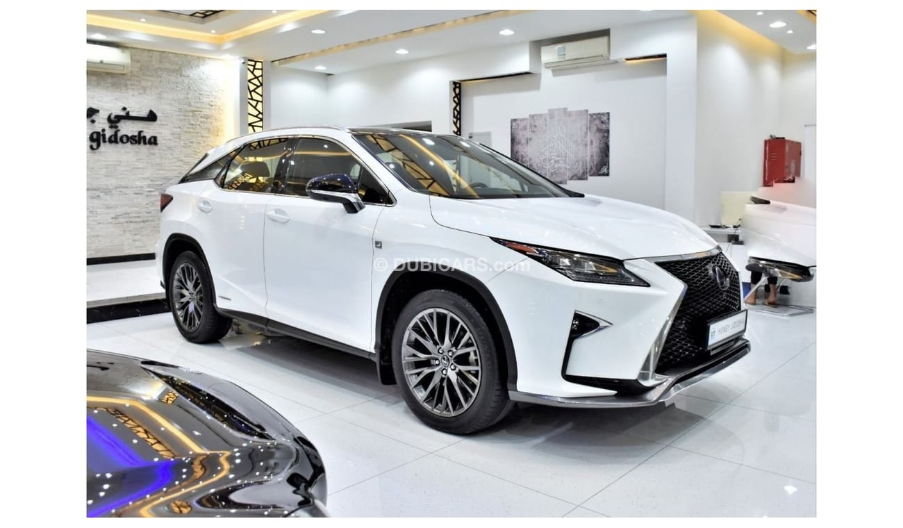 Lexus RX450h EXCELLENT DEAL for our Lexus RX450 F-Sport HYBRID ( 2016 Model ) in White Color GCC Specs