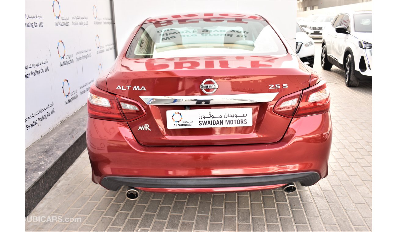 نيسان ألتيما AED 1173 PM | 0% DP | 2.5L S GCC WARRANTY