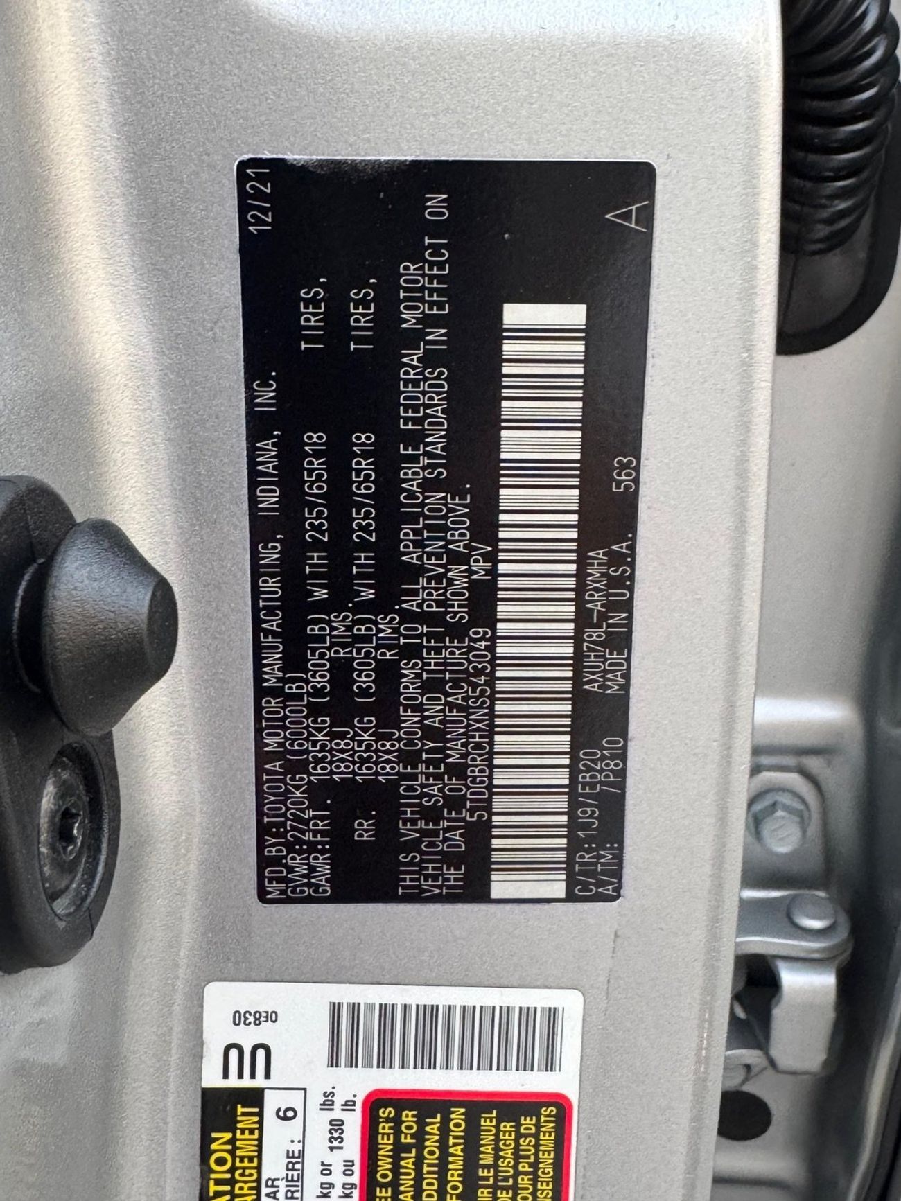 تويوتا هايلاندر 2.5L Hybrid VXR (AWD)