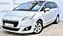 Peugeot 5008 1.6L PREMIUM 2017 GCC SPECS 7 SEATER SUV