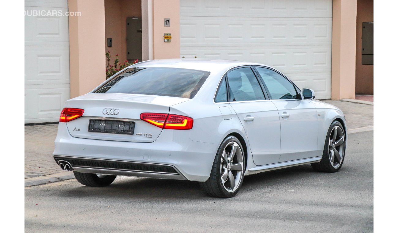 Audi A4 45 TFSI Quattro 2015 GCC under Warranty with Zero downpayment.